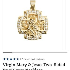 Elegant Gold Cross Pendant Necklace